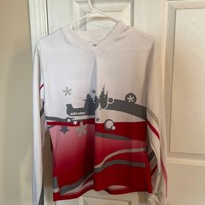 Skidoo ski doo ski-doo BRP Womens long sleeve jersey shirt. Size medium.